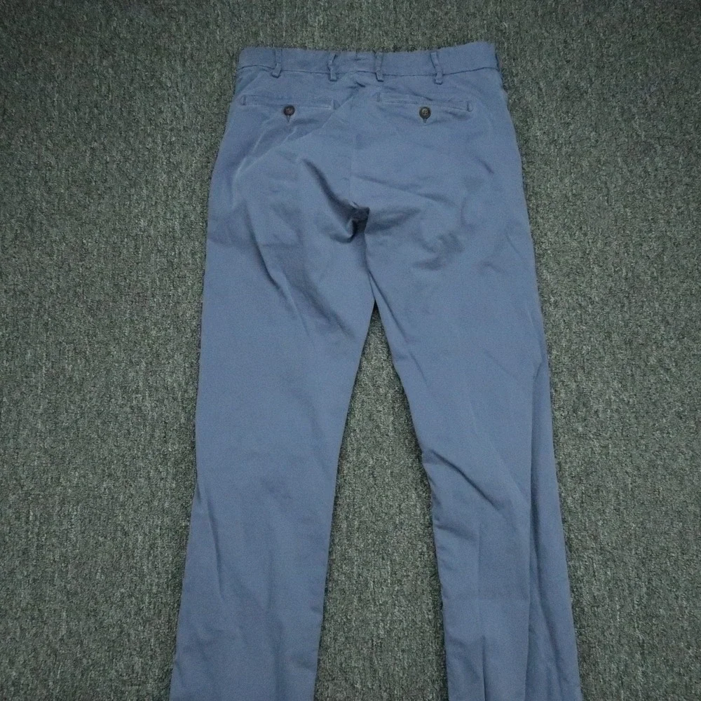 Peter Millar Pants Mens 30x36 Blue Crown Crafted Concorde Garment-Dyed Trouser